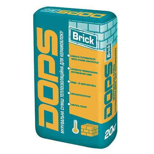 Клей для керамических блоков Dops Brick