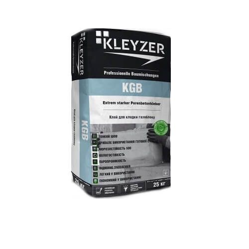 Клей для газобетону і цегли Kleyzer KGB